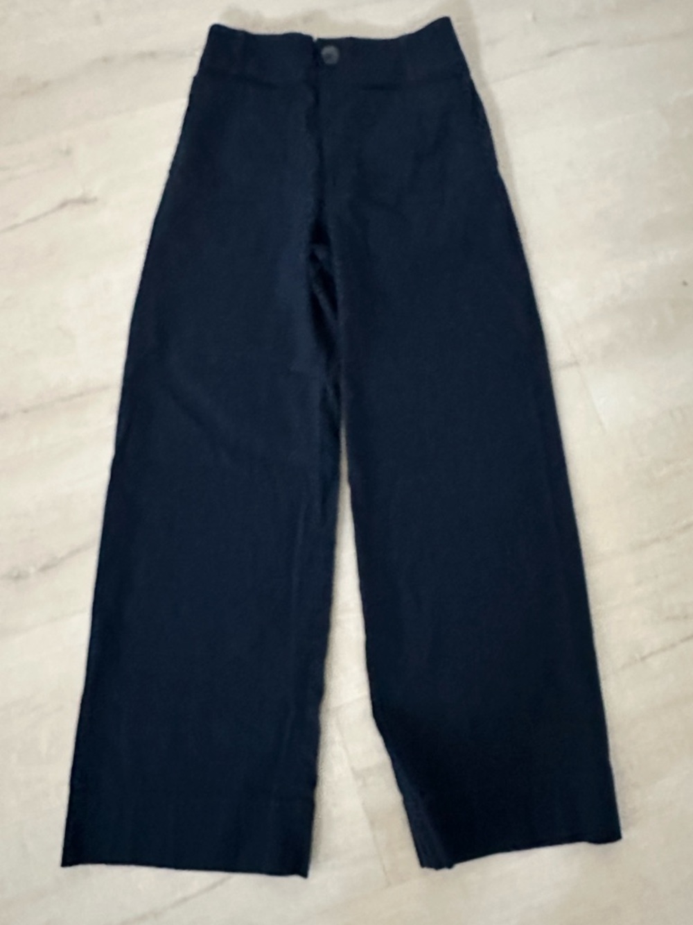 Anthro Maeve Colette wide leg navy pants